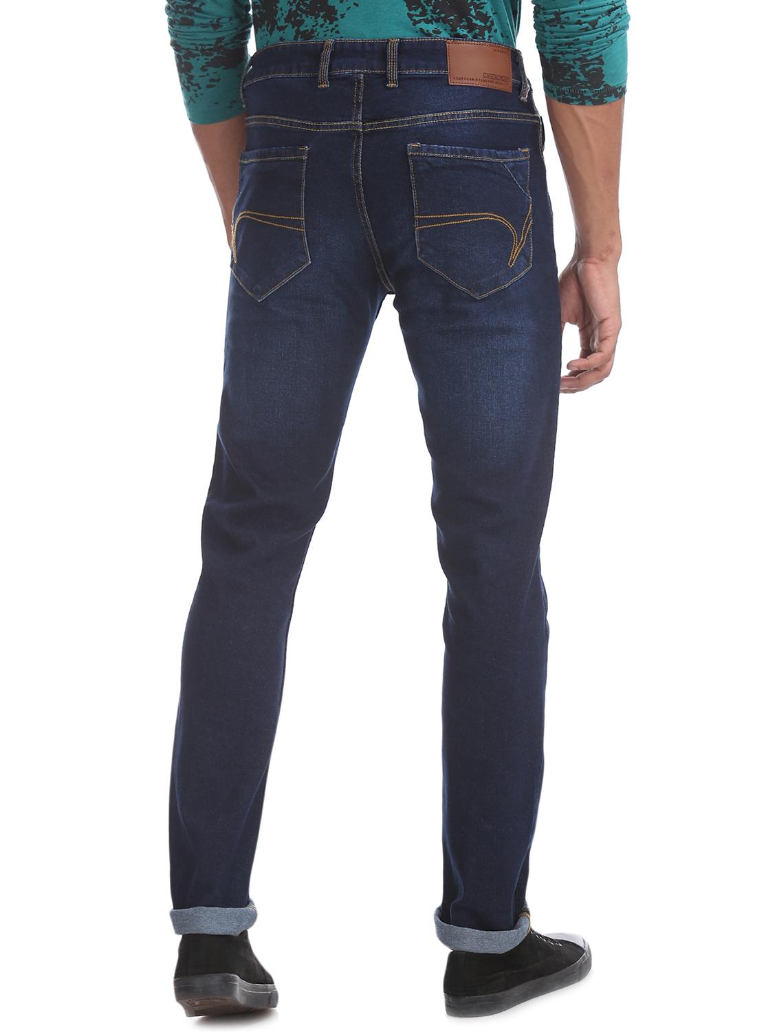 blue plain washed jean - 17575185 - Zoom Image - 3