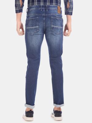 blue light washed denim jeans - 17575198 - Standard Image - 3