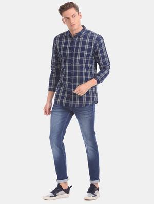 blue light washed denim jeans - 17575198 - Standard Image - 4