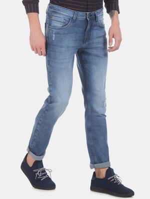 blue light washed denim jeans - 17575200 - Standard Image - 2