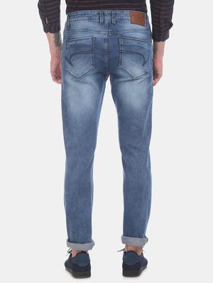 blue light washed denim jeans - 17575200 - Standard Image - 3