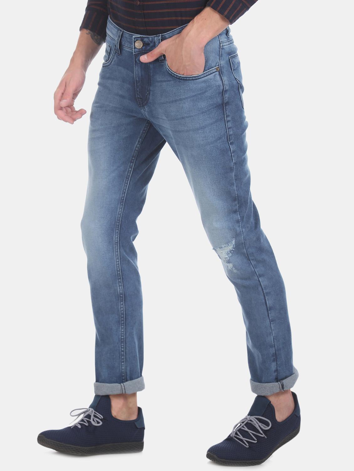 blue light washed denim jeans - 17575200 - Zoom Image - 1