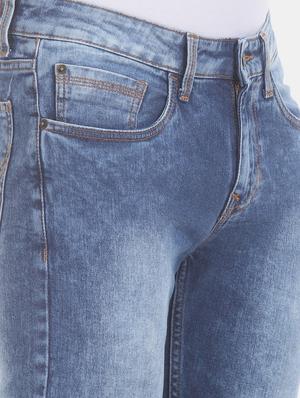 blue light washed denim jeans - 17575211 - Standard Image - 4