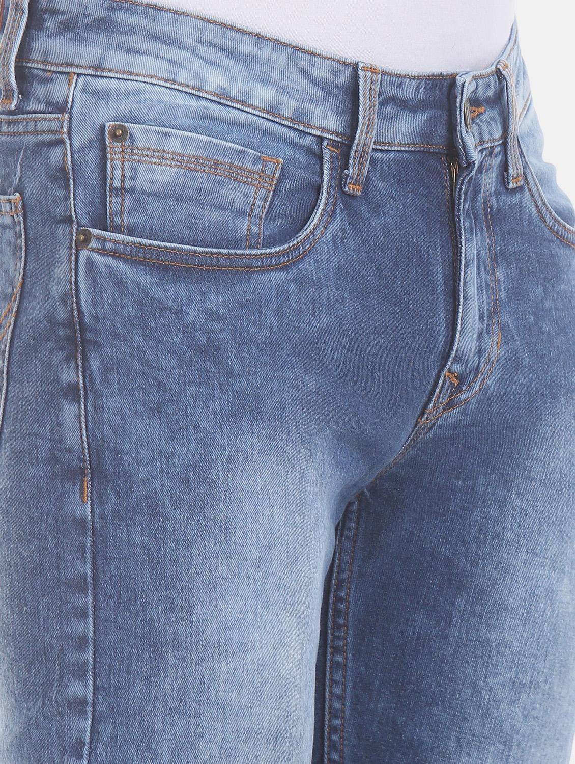 blue light washed denim jeans - 17575211 - Zoom Image - 4