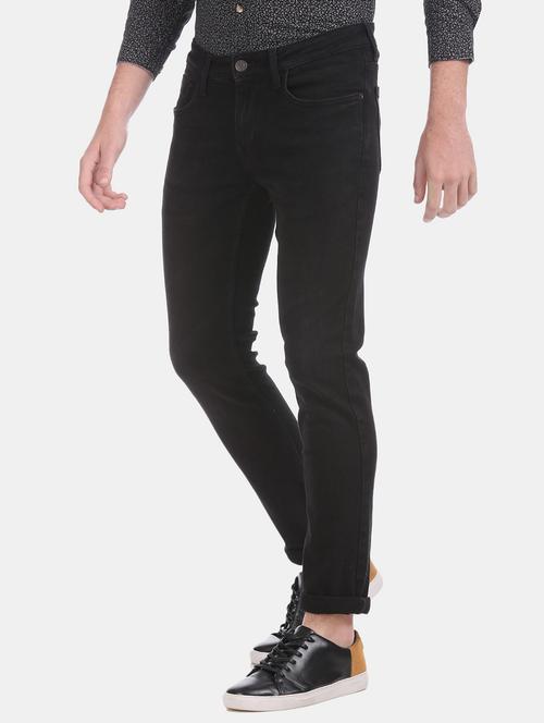 black plain denim jeans - 17575213 - Standard Image - 1