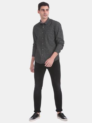 black plain denim jeans - 17575213 - Standard Image - 3