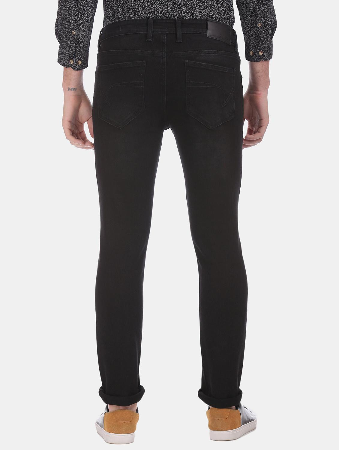 black plain denim jeans - 17575213 - Zoom Image - 2