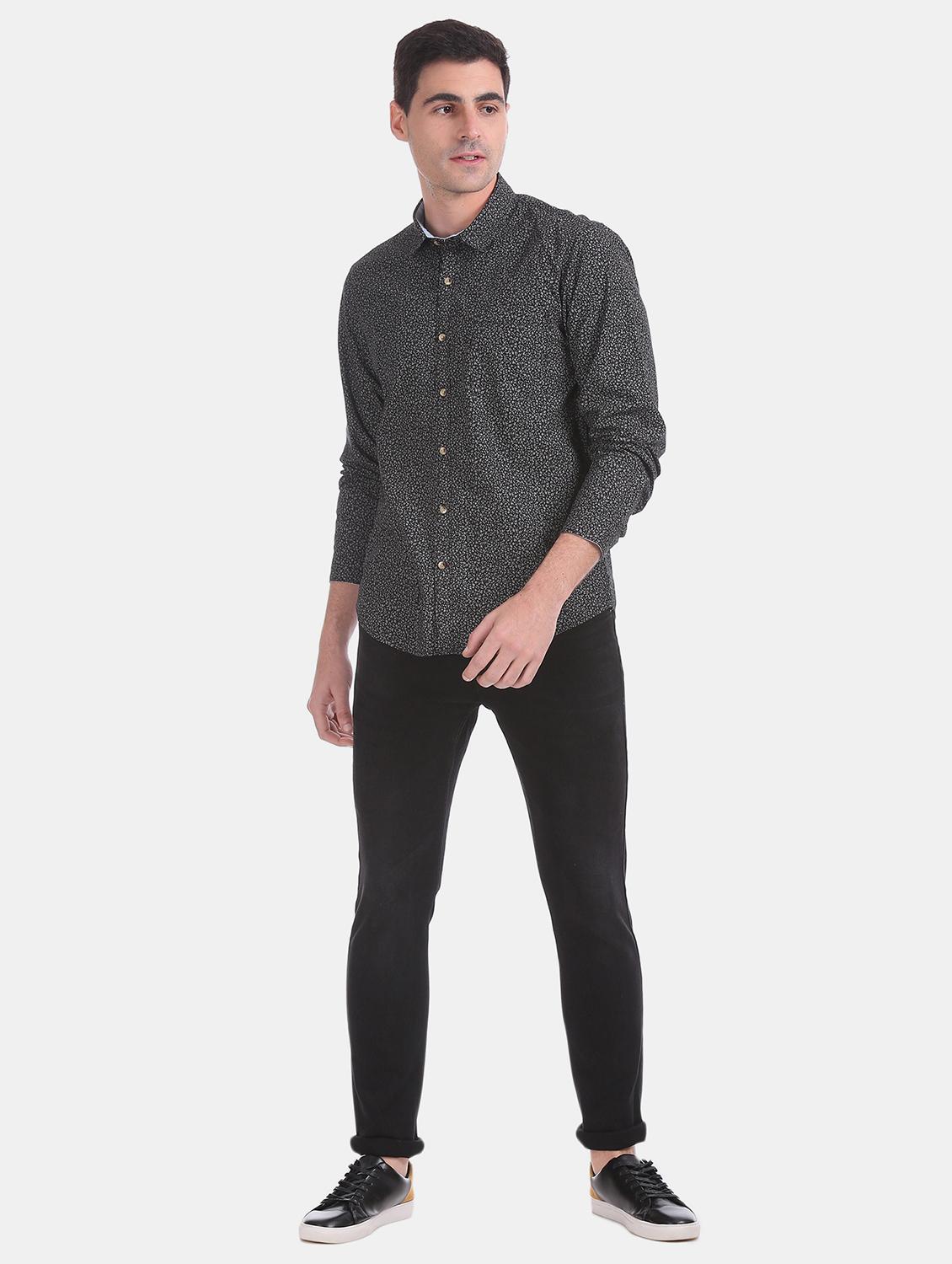black plain denim jeans - 17575213 - Zoom Image - 3