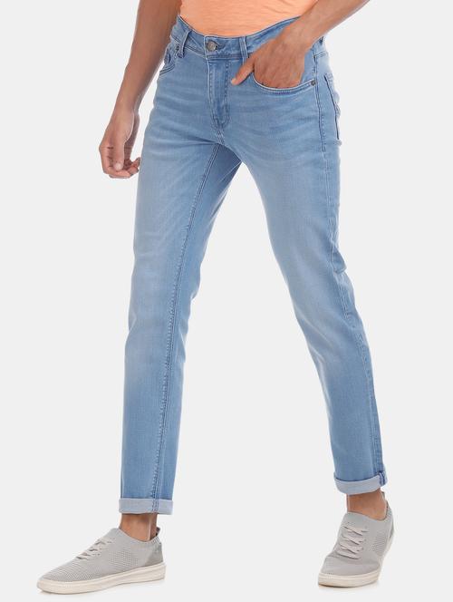 light blue washed jean - 17575244 - Very Small Image - 1