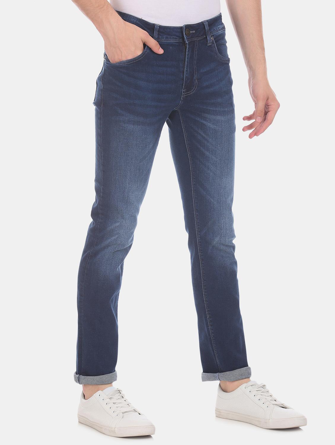 blue light washed denim jeans - 17575263 - Zoom Image - 1