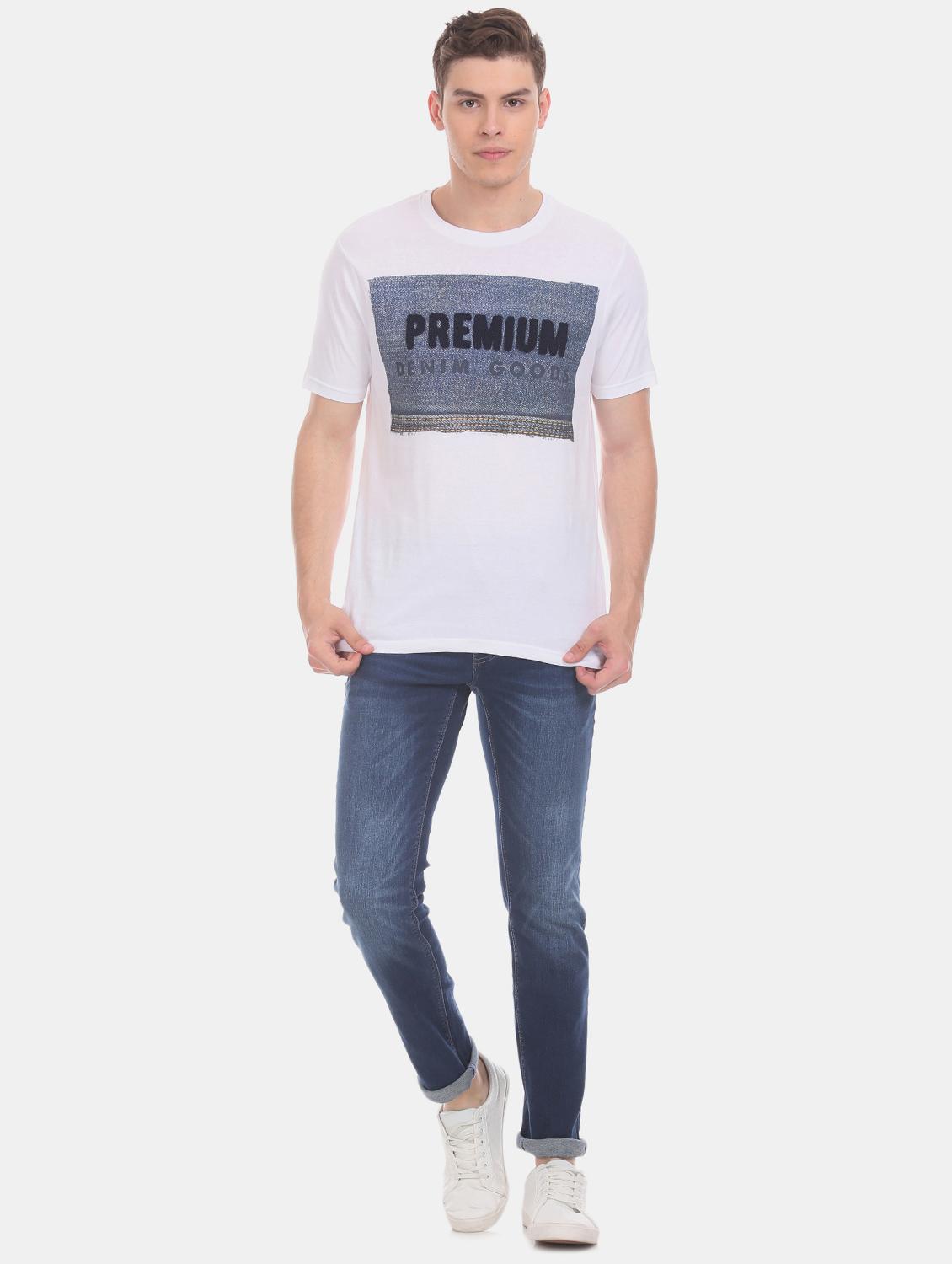 blue light washed denim jeans - 17575263 - Zoom Image - 4