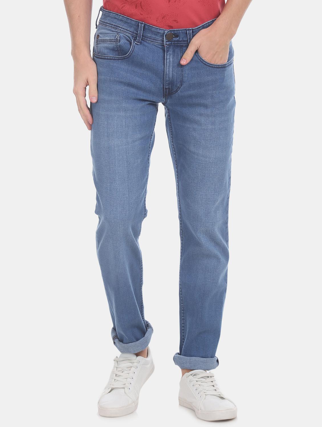 blue light washed denim jeans - 17575265 - Zoom Image - 1