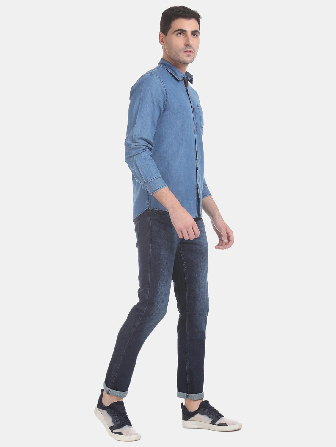 blue light washed jean - 17575269 - Zoom Image - 4