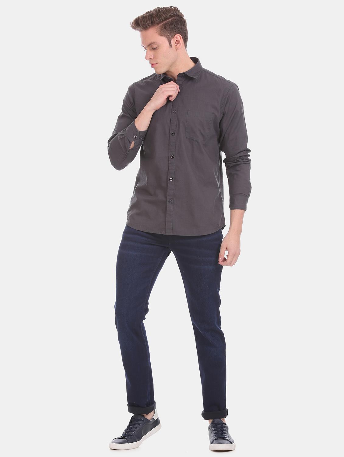 blue light washed denim jeans - 17575283 - Zoom Image - 4