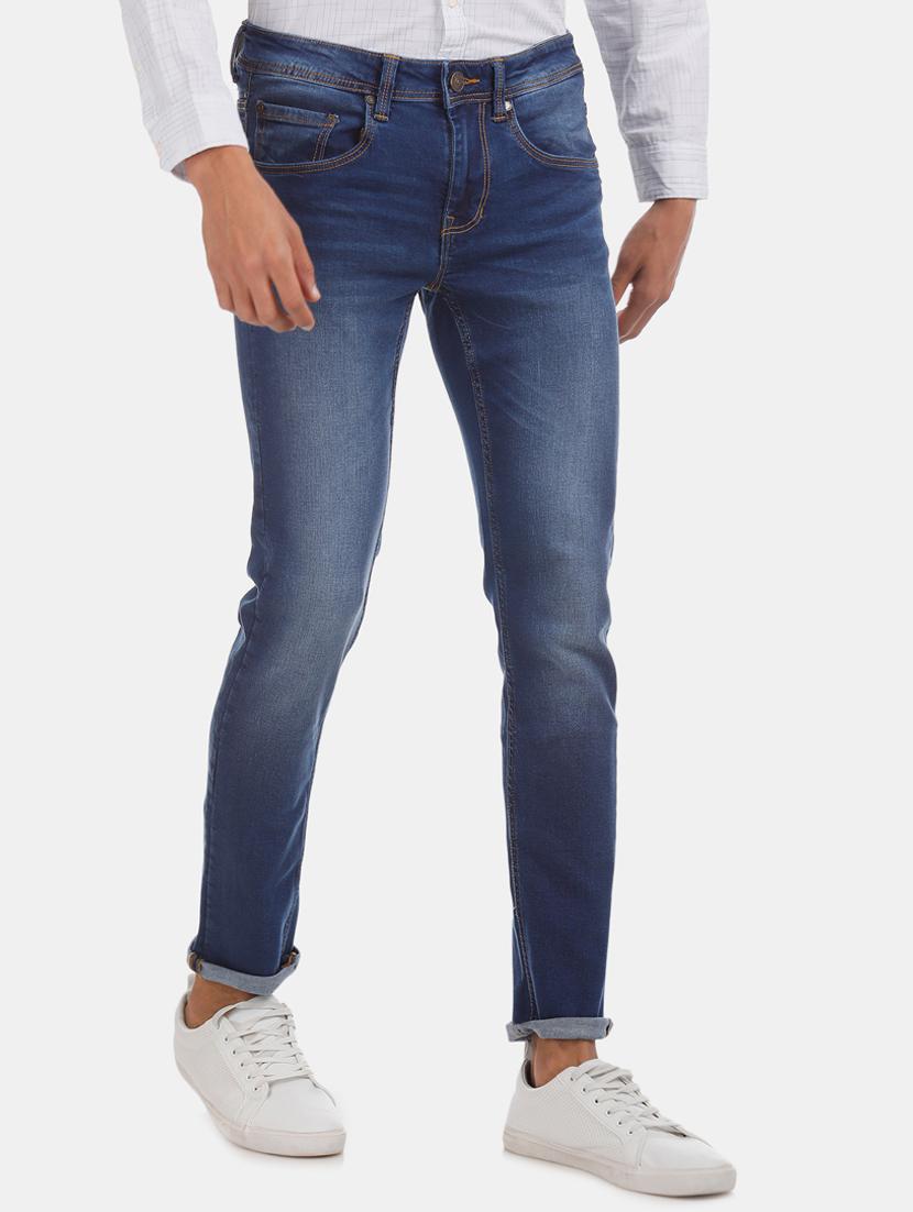 blue light washed denim jeans - 17575325 - Zoom Image - 2