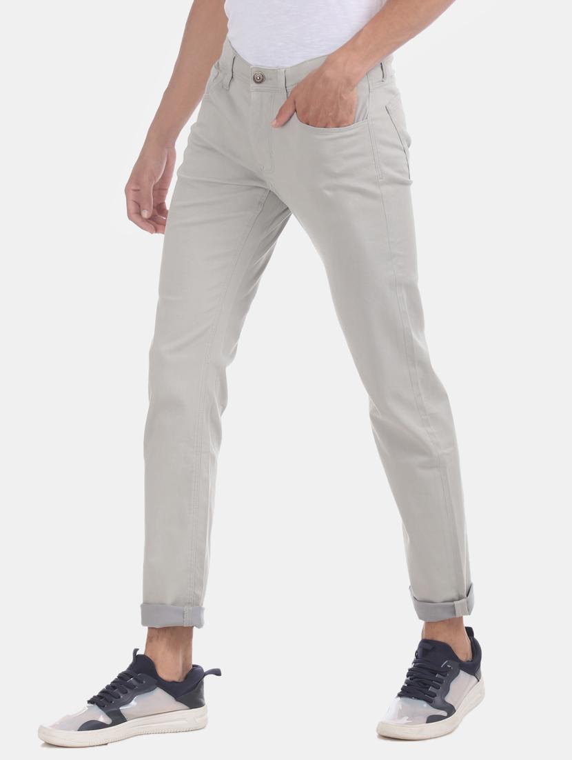grey plain denim jeans - 17575331 - Zoom Image - 1