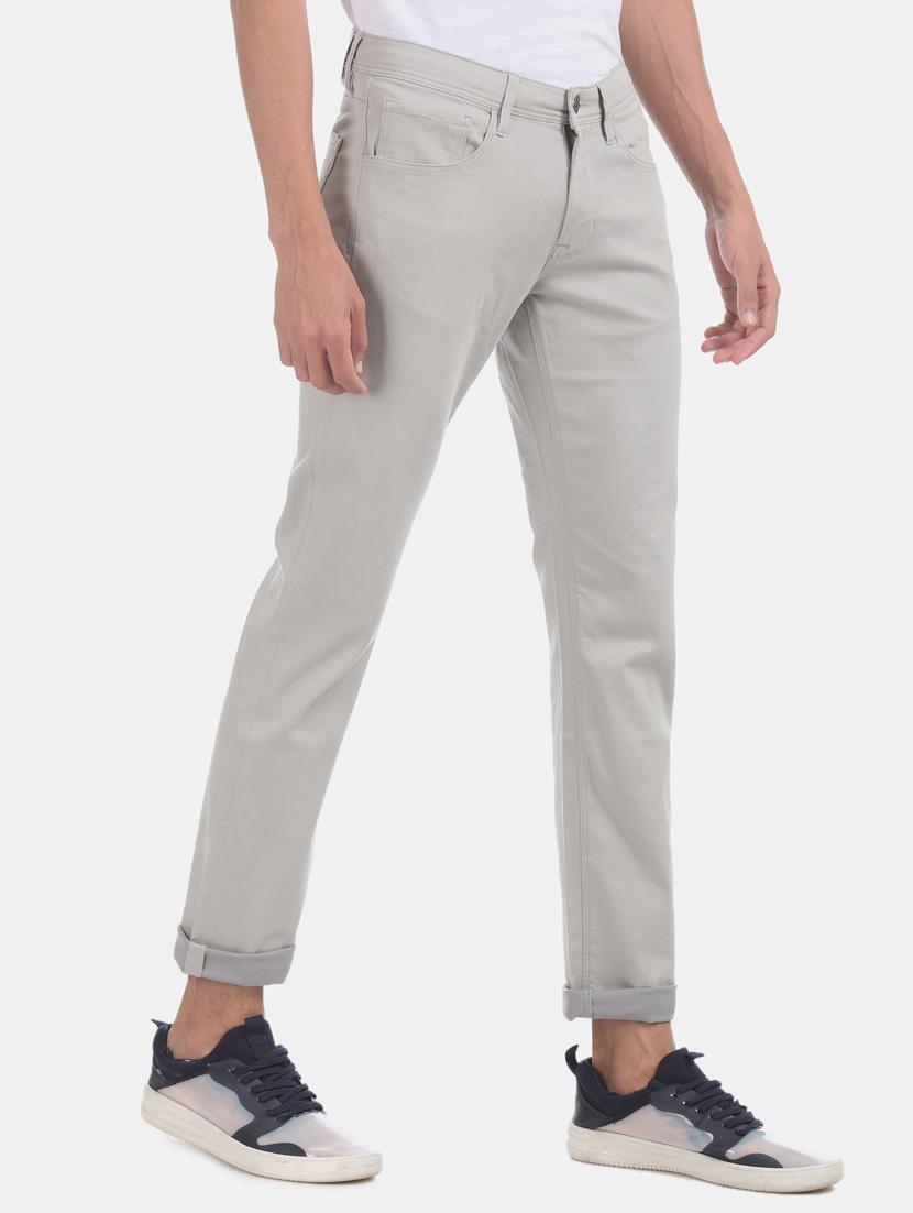 grey plain denim jeans - 17575331 - Zoom Image - 2