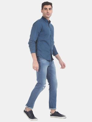 light blue distressed jeans - 17575338 - Standard Image - 4