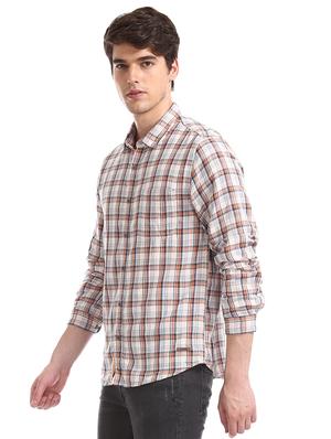 white checkered casual shirt - 17575352 - Standard Image - 2
