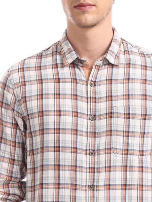 white checkered casual shirt - 17575352 - Standard Image - 5