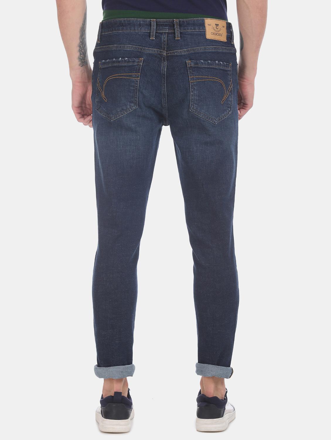 navy blue light washed denim jeans - 17575364 - Zoom Image - 2