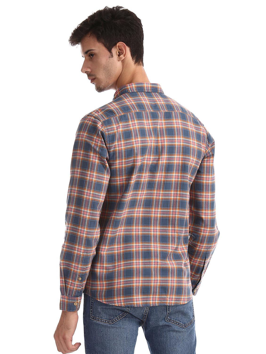 grey checkered casual shirt - 17575369 - Zoom Image - 2