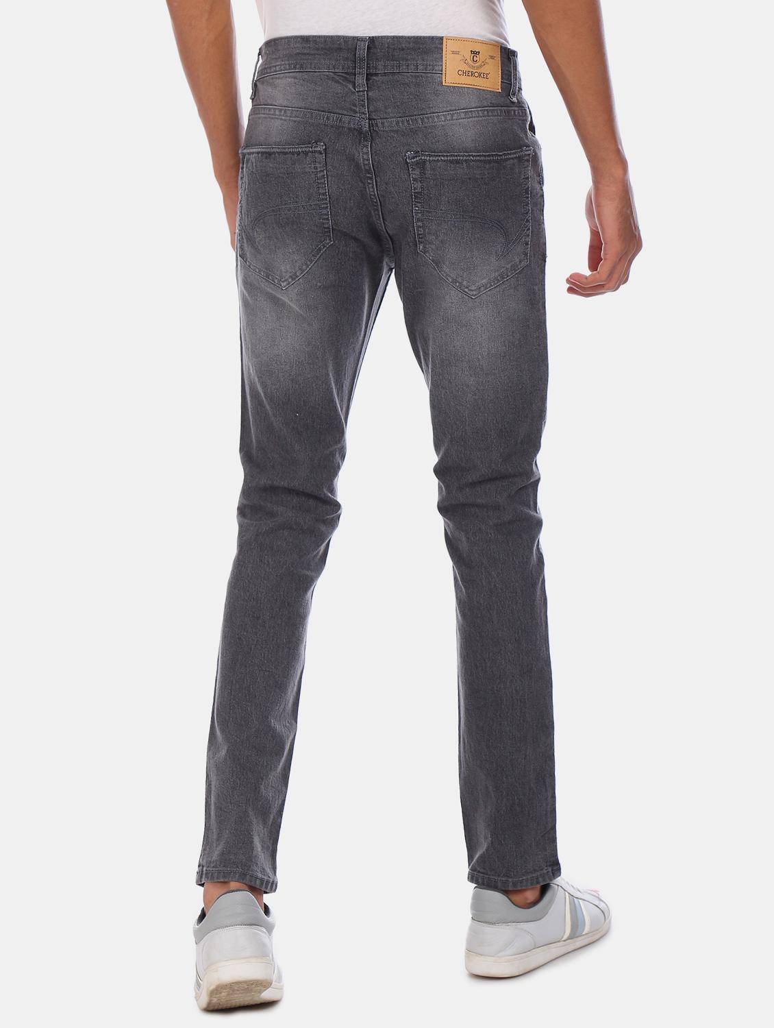 grey light washed denim jean - 17575407 - Zoom Image - 2