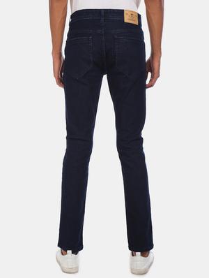 dark blue plain denim jeans - 17575412 - Standard Image - 2