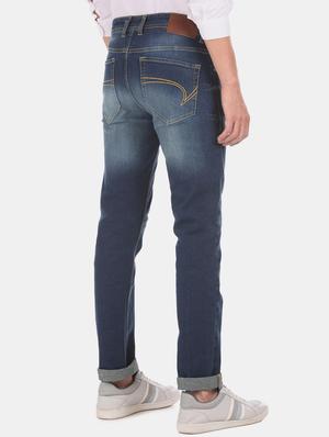 navy blue light washed denim jeans - 17575426 - Standard Image - 3