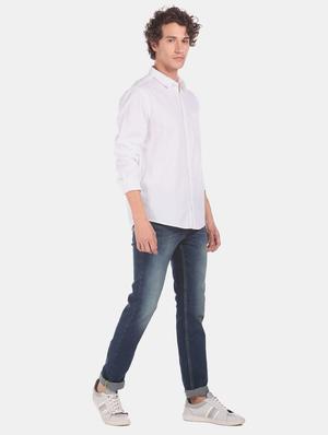 navy blue light washed denim jeans - 17575426 - Standard Image - 4