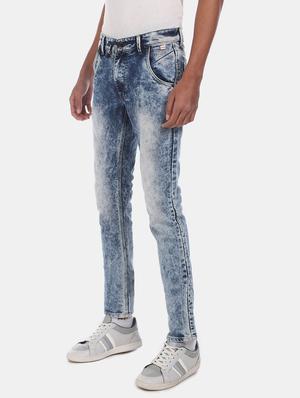 blue heavy washed denim jean - 17575455 - Standard Image - 2