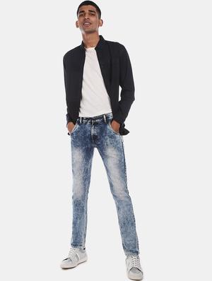 blue heavy washed denim jean - 17575455 - Standard Image - 4