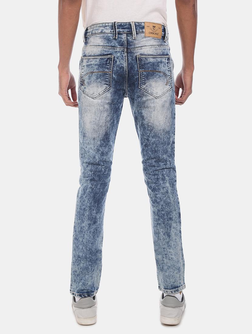 blue heavy washed denim jean - 17575455 - Zoom Image - 3