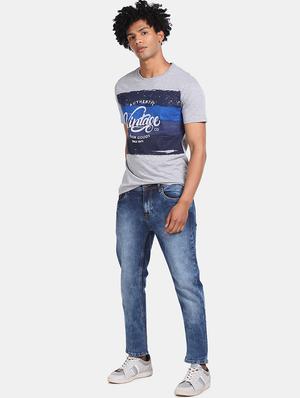 blue light washed denim jeans - 17575468 - Standard Image - 4