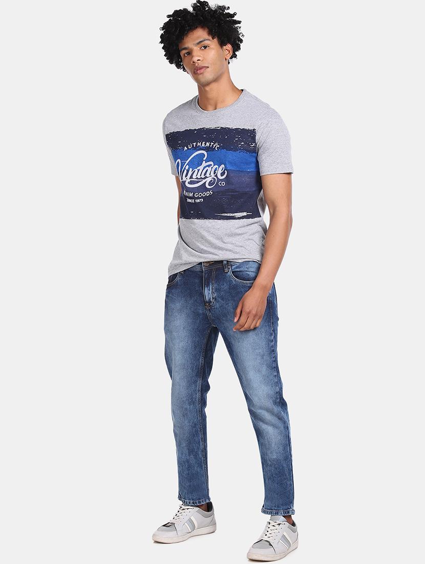 blue light washed denim jeans - 17575468 - Zoom Image - 4