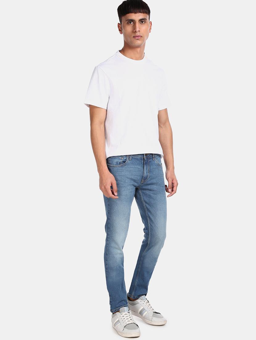 blue light washed denim jean - 17575483 - Zoom Image - 4