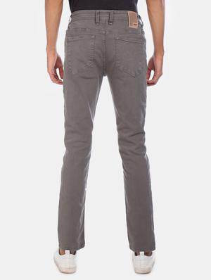 grey light washed denim jeans - 17575500 - Standard Image - 3