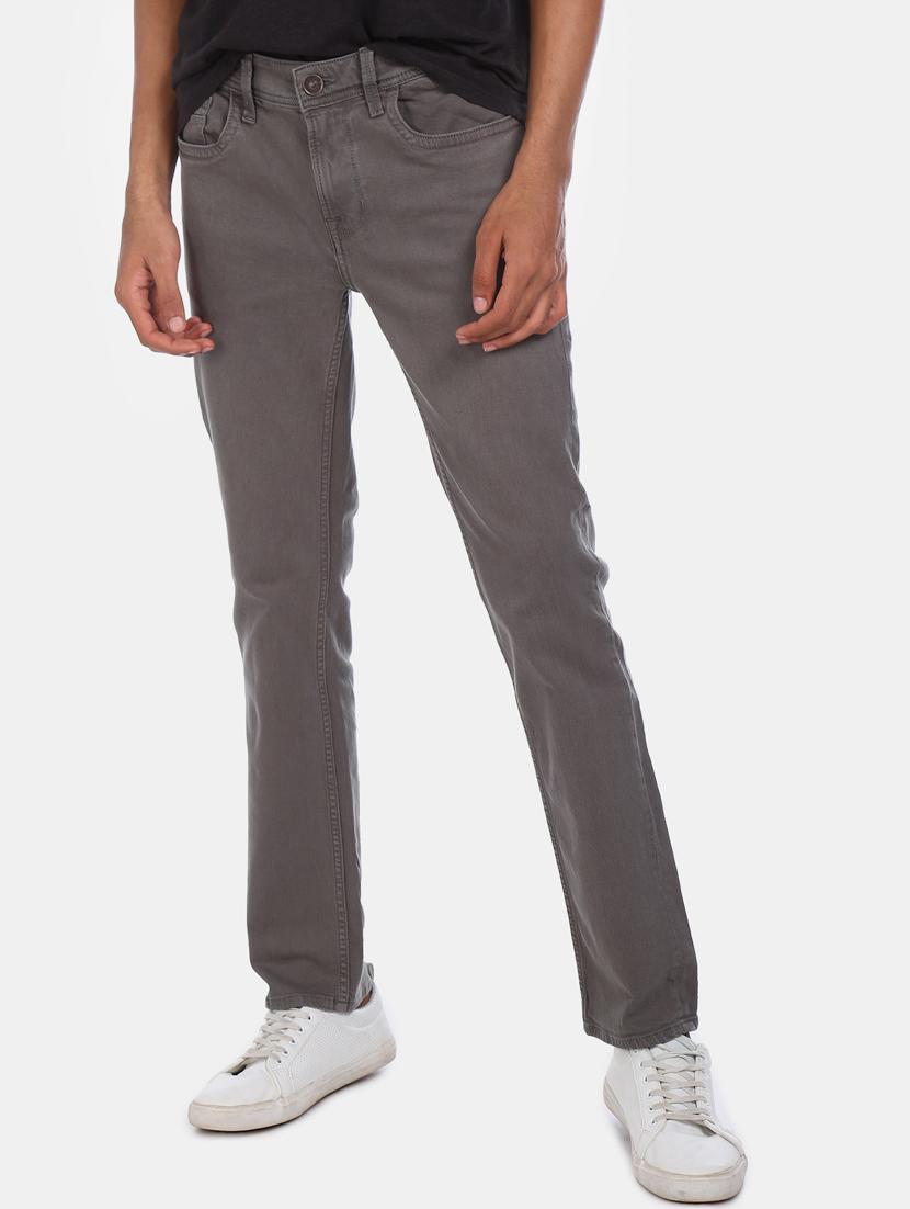 grey light washed denim jeans - 17575500 - Zoom Image - 1