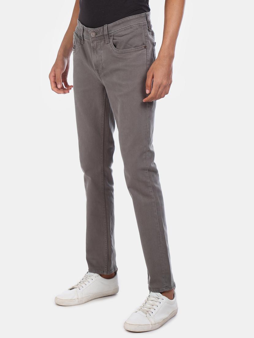 grey light washed denim jeans - 17575500 - Zoom Image - 2
