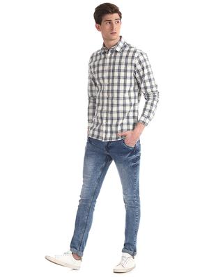 white checkered casual shirt - 17575509 - Standard Image - 4