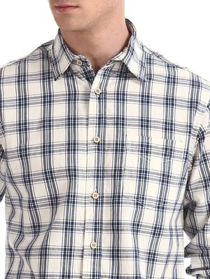 white checkered casual shirt - 17575509 - Standard Image - 5