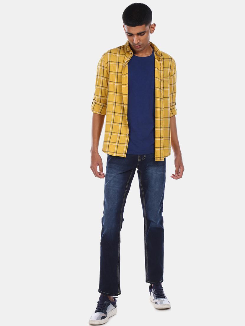navy blue light washed denim jeans - 17575533 - Zoom Image - 4