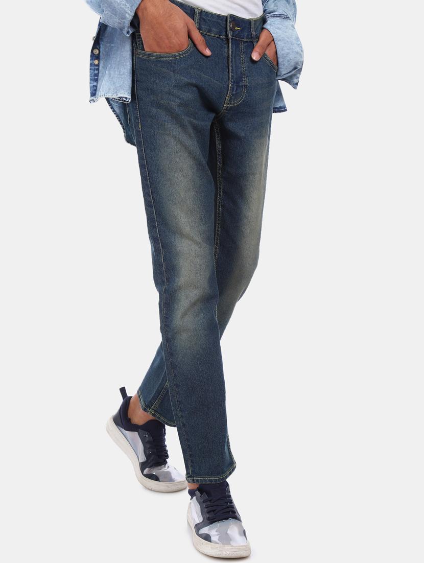 blue light washed denim jeans - 17575545 - Zoom Image - 1