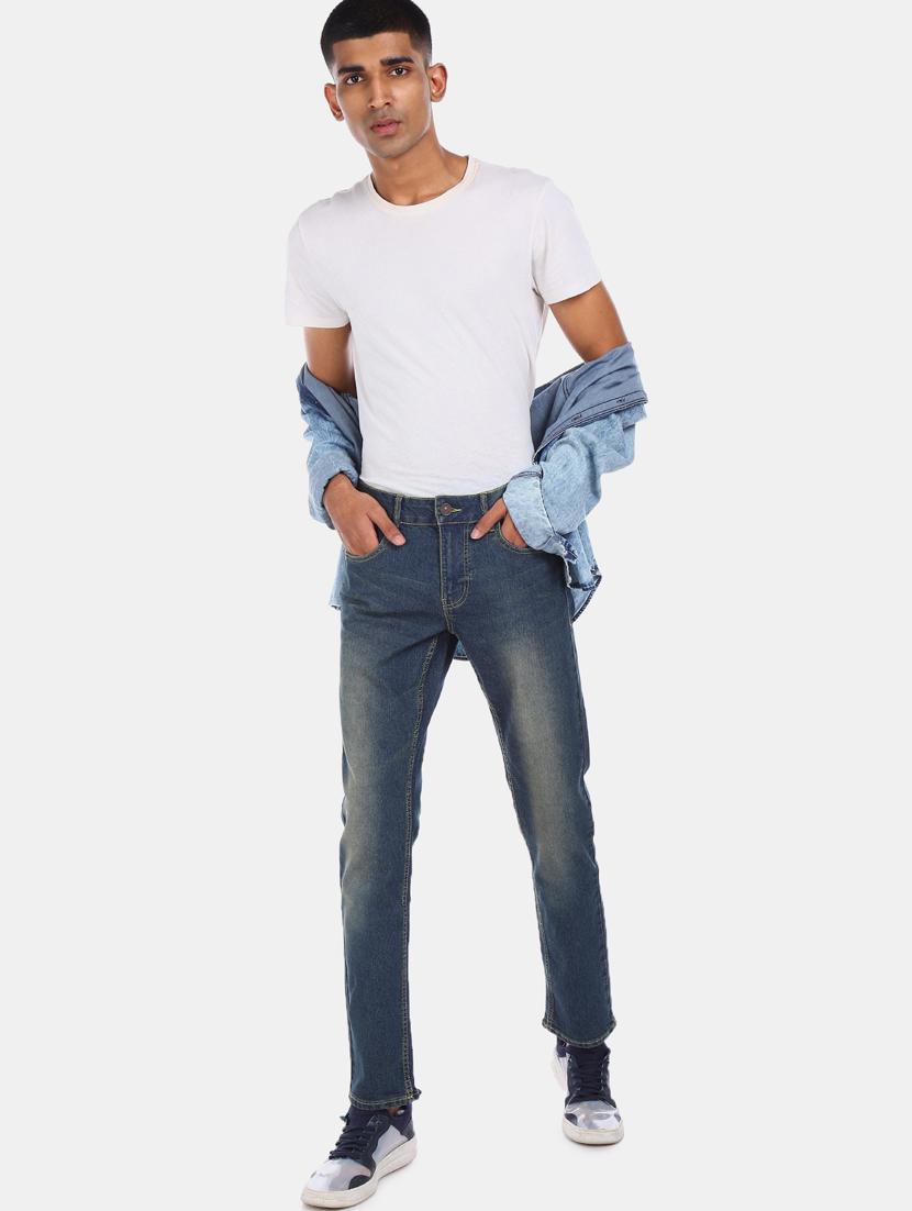 blue light washed denim jeans - 17575545 - Zoom Image - 4