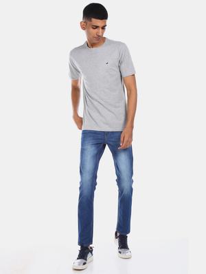 blue light washed denim jeans - 17575556 - Standard Image - 4