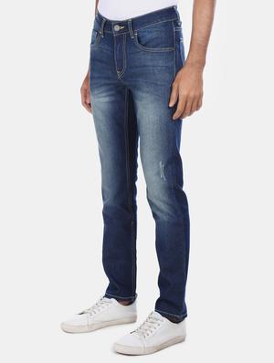 blue heavy washed ripped denim jeans - 17575561 - Standard Image - 2