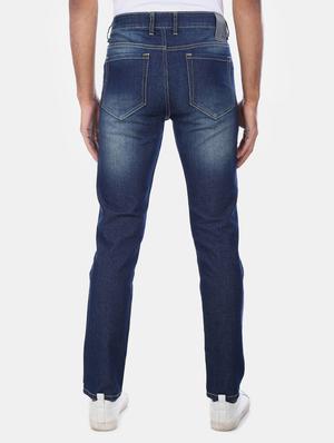 blue heavy washed ripped denim jeans - 17575561 - Standard Image - 3