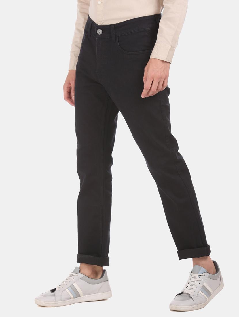 black plain denim jeans - 17575565 - Zoom Image - 1