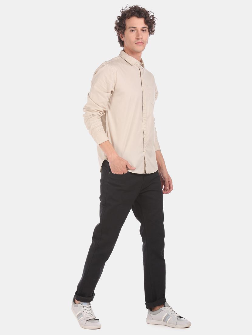 black plain denim jeans - 17575565 - Zoom Image - 4