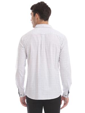 white checkered casual shirt - 17575596 - Standard Image - 3
